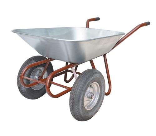 Schubkarre Zweirad 85l Luftrad 24kg Stahlfelge m.Kugell.MÜBA