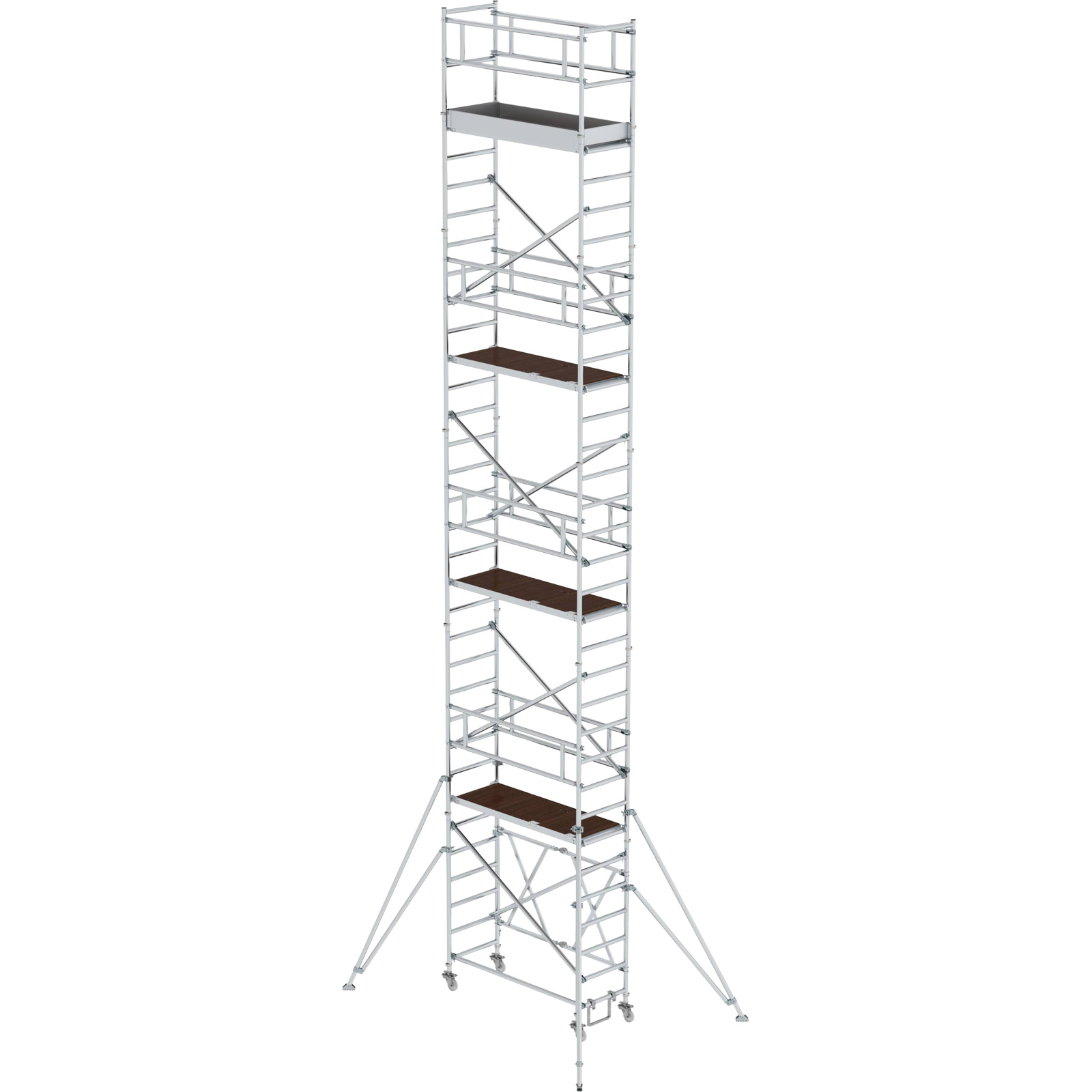 Günzburger Steigtechnik Klappgerüst 0,75 x 1,8 m mit Ausleger Plattformhöhe 8,8 m - 115189