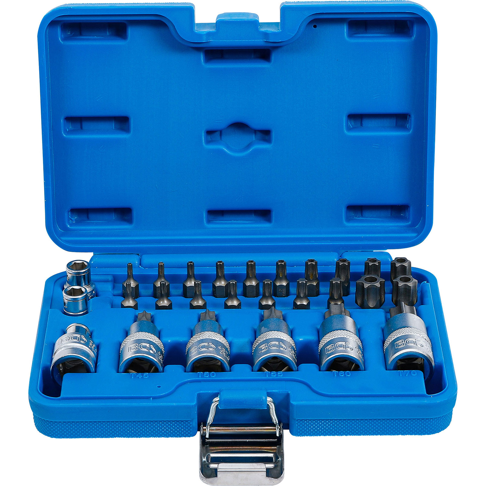 BGS Bit- und Bit-Einsatz-Satz 12,5 mm (1/2") T-Profil (für Torx) 27tlg. - 5101