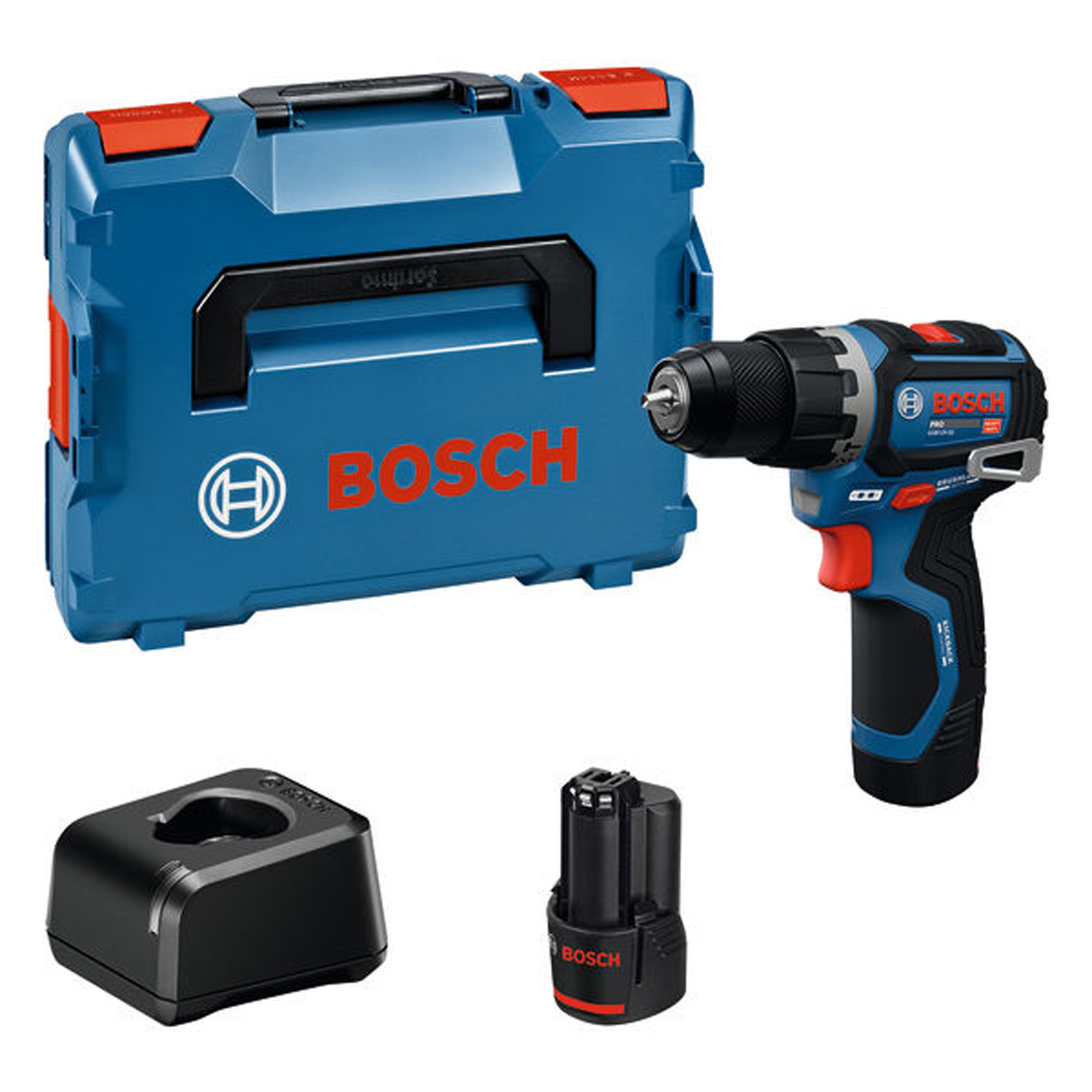 Bosch Akku-Schlagbohrschrauber GSB12V-32 / 2x Akku GBA 12V 2.0Ah in L-BOXX - 06019G9502