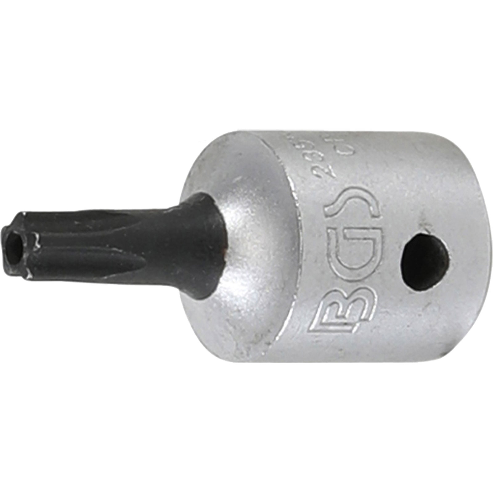 BGS Bit-Einsatz Antrieb Innenvierkant 6,3 mm (1/4") TS-Profil (für Torx Plus) mit Bohrung TS20 - 2355-TS20