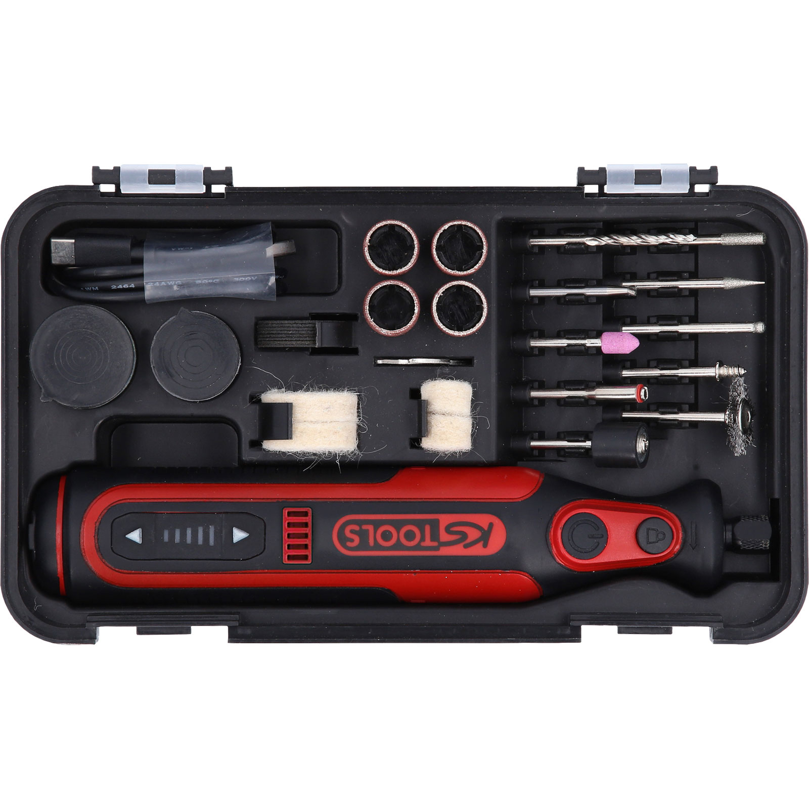 KS TOOLS eMONSTER Akku-Multifunktionswerkzeug-Satz mit 50 Zubehörteilen - 515.3990