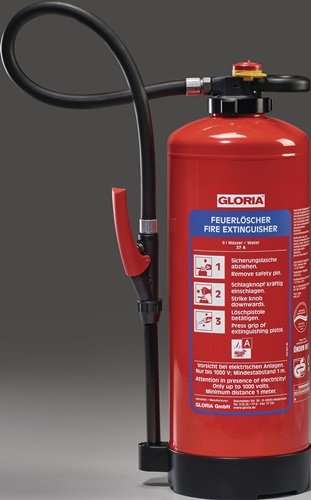 GLORIA Wasserfeuerlöscher WKL 6 PRO 6l Aufladegerät Brandkl.21 A m.Wandh - 8038410000