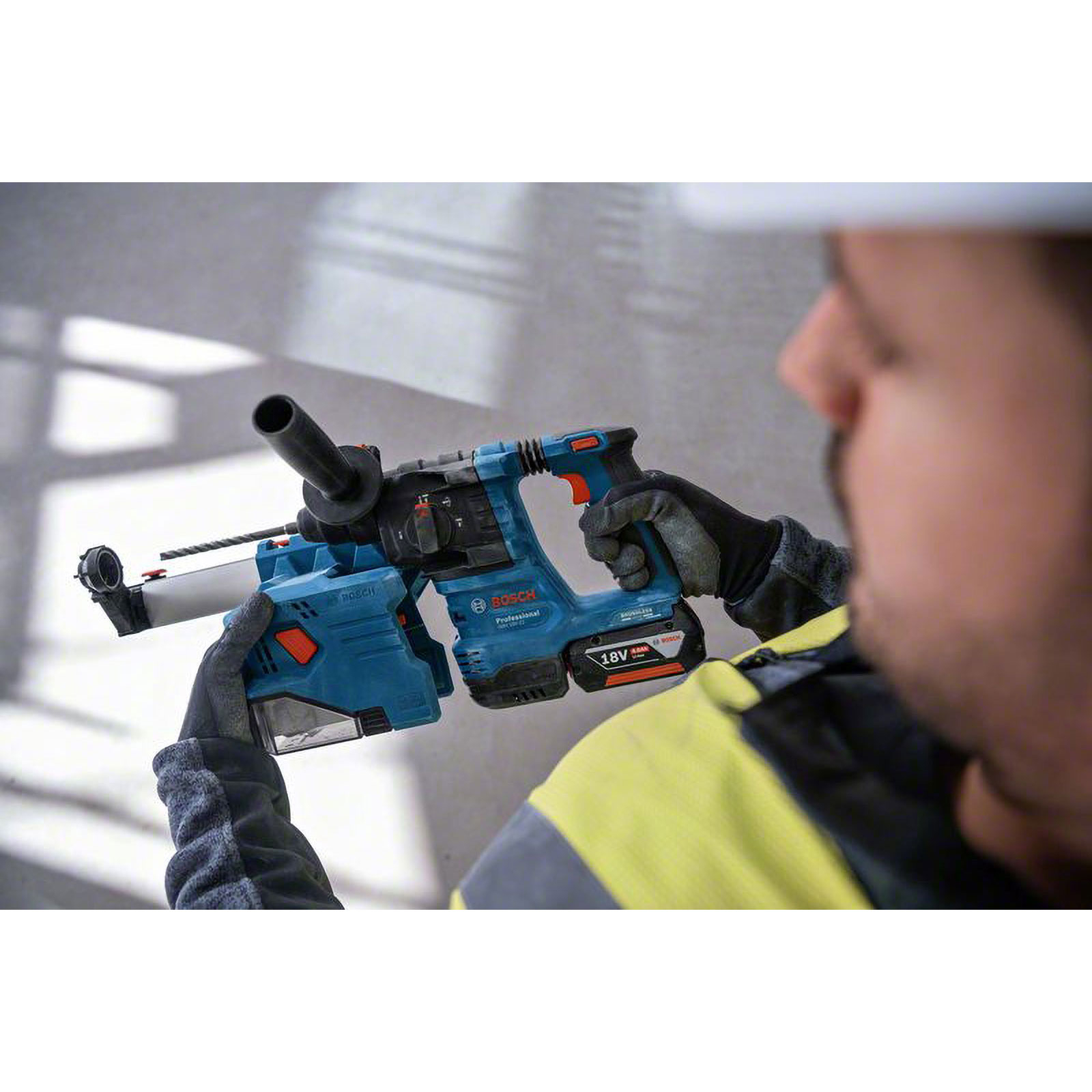 Bosch Akku-Bohrhammer GBH 18V-22 mit SDS plus Solo in L-Boxx - 0611924004