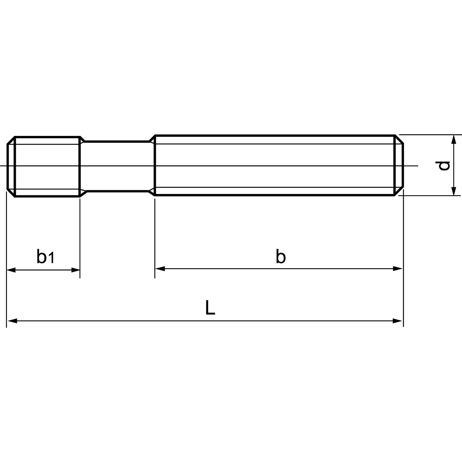 AMF Stiftschraube DIN 6379 M12 x 100 mm - 81349