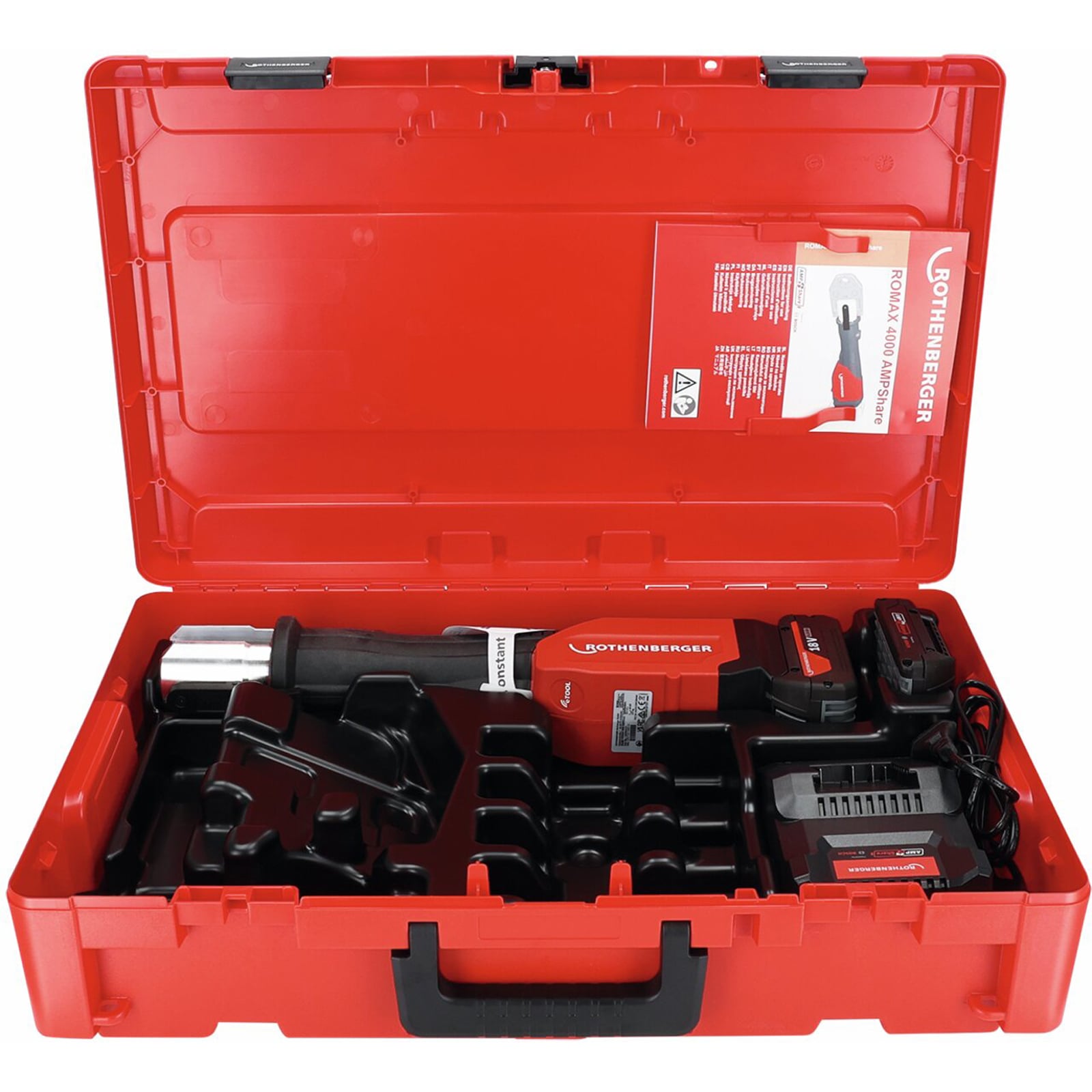 ROTHENBERGER ROMAX 4000 Basic Set 1x2Ah und 1x4Ah, EU AMP - 1000004167