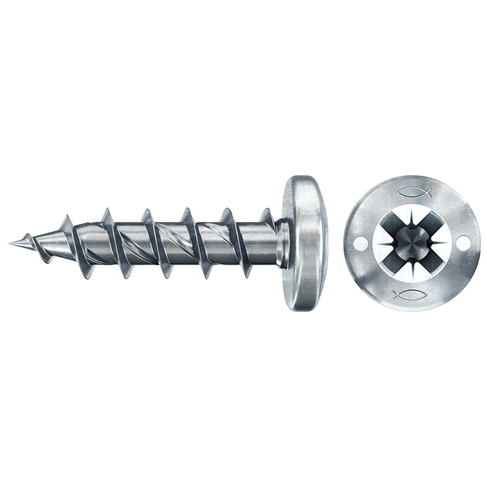 fischer Spanplattenschraube PowerFast FPF II PTF 4,5 x 20 BC 90 Panhead Innenstern TX Vollgew. - 578009