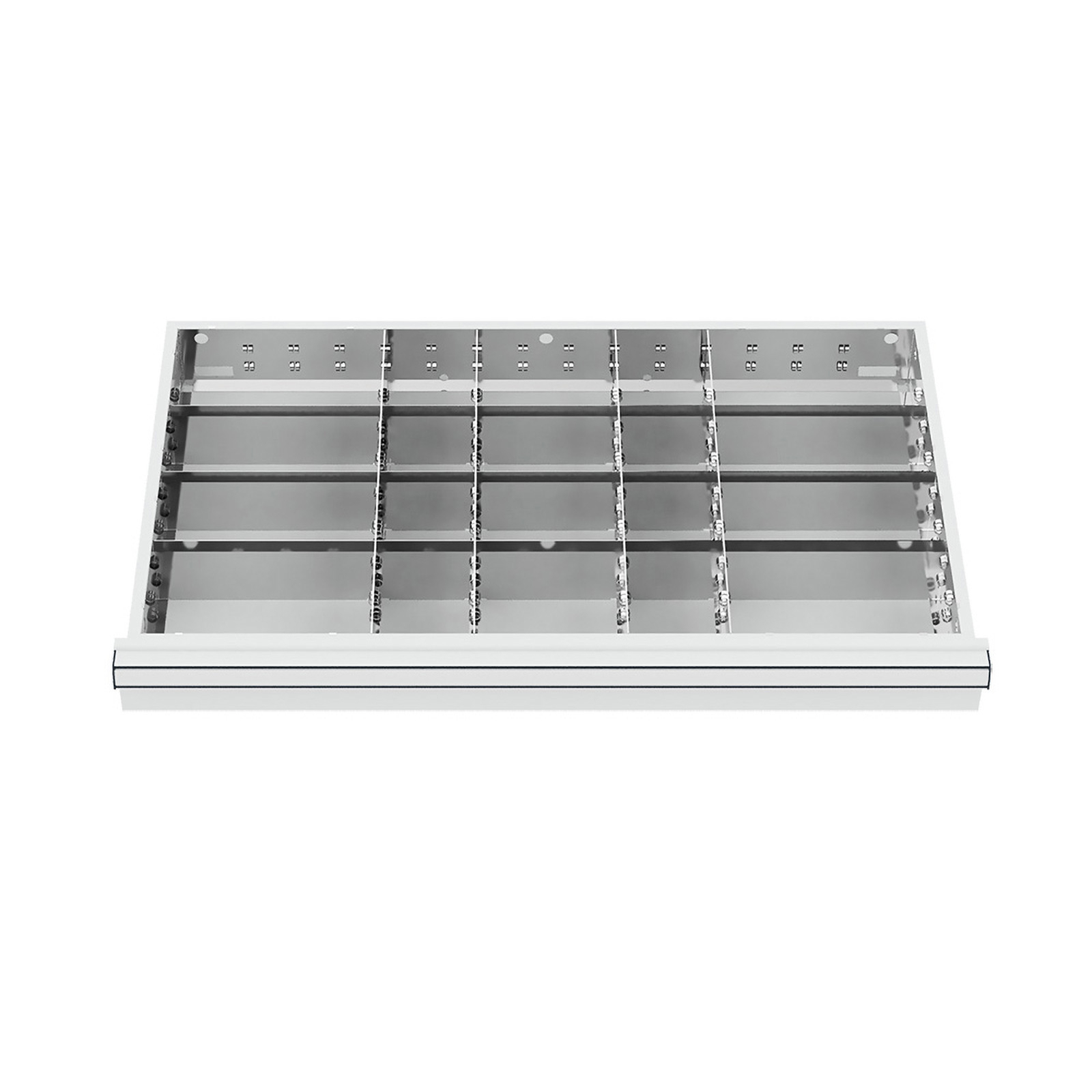 WS24 Schubladeneinteilung Metalleinteilung BLH 100/125 mm Innenmaß 800 x 450 mm - WS24-100300