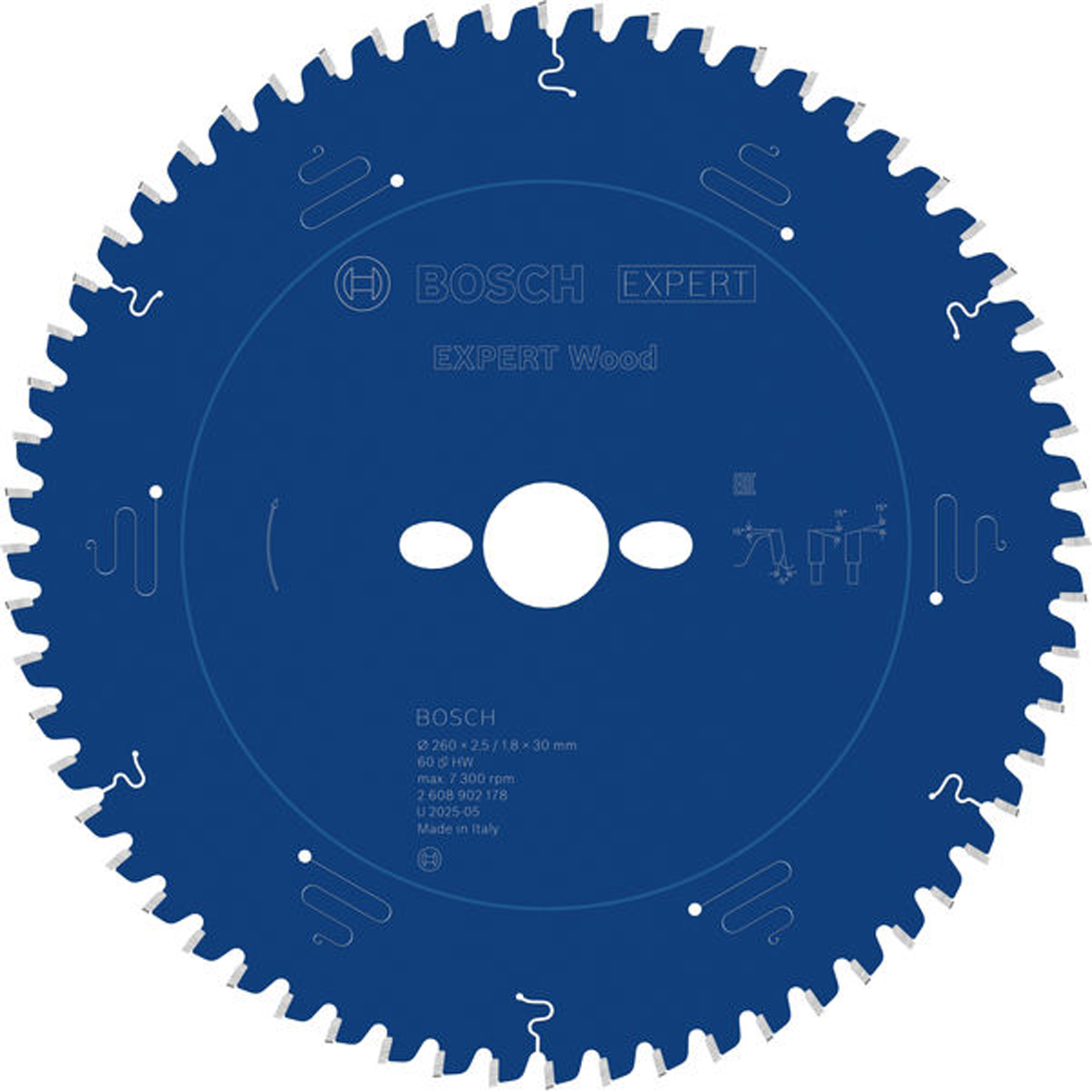Bosch EXPERT Wood Kreissägeblatt 260x30 mm Z60 - 2608902178