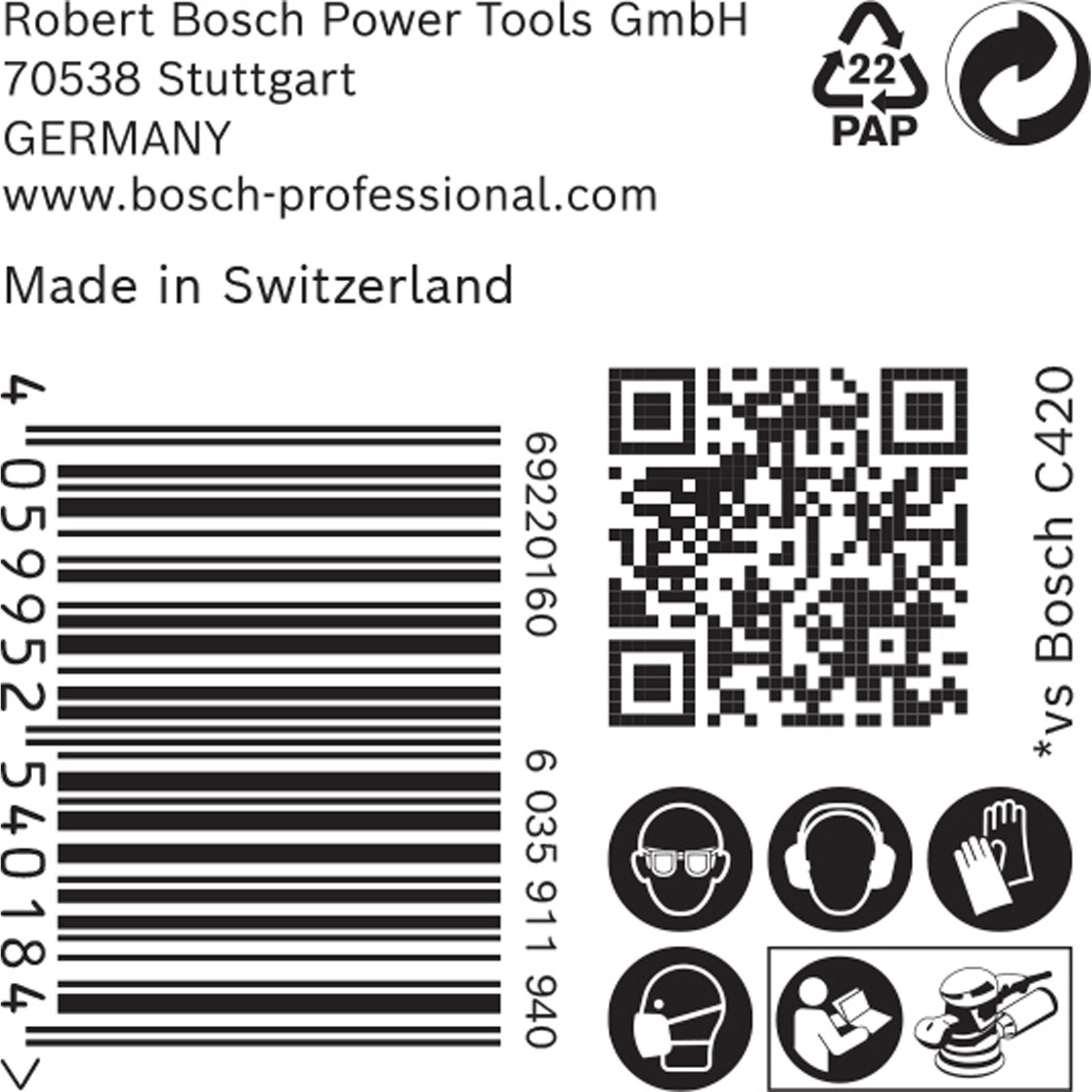 Bosch 50x Expert M480 Schleifnetz für Exzenterschleifer 125 mm G 80 - 2608900680