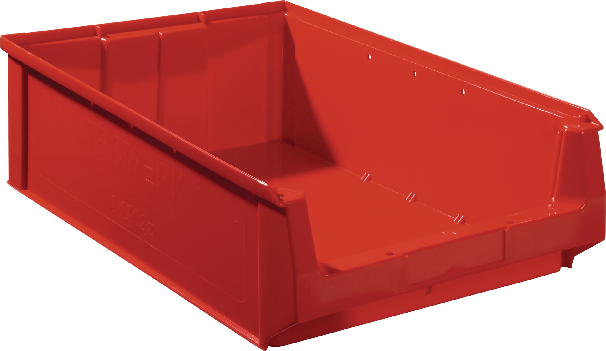 Sichtlagerkasten L500/450xB310xH140mm PE rot TECWERK