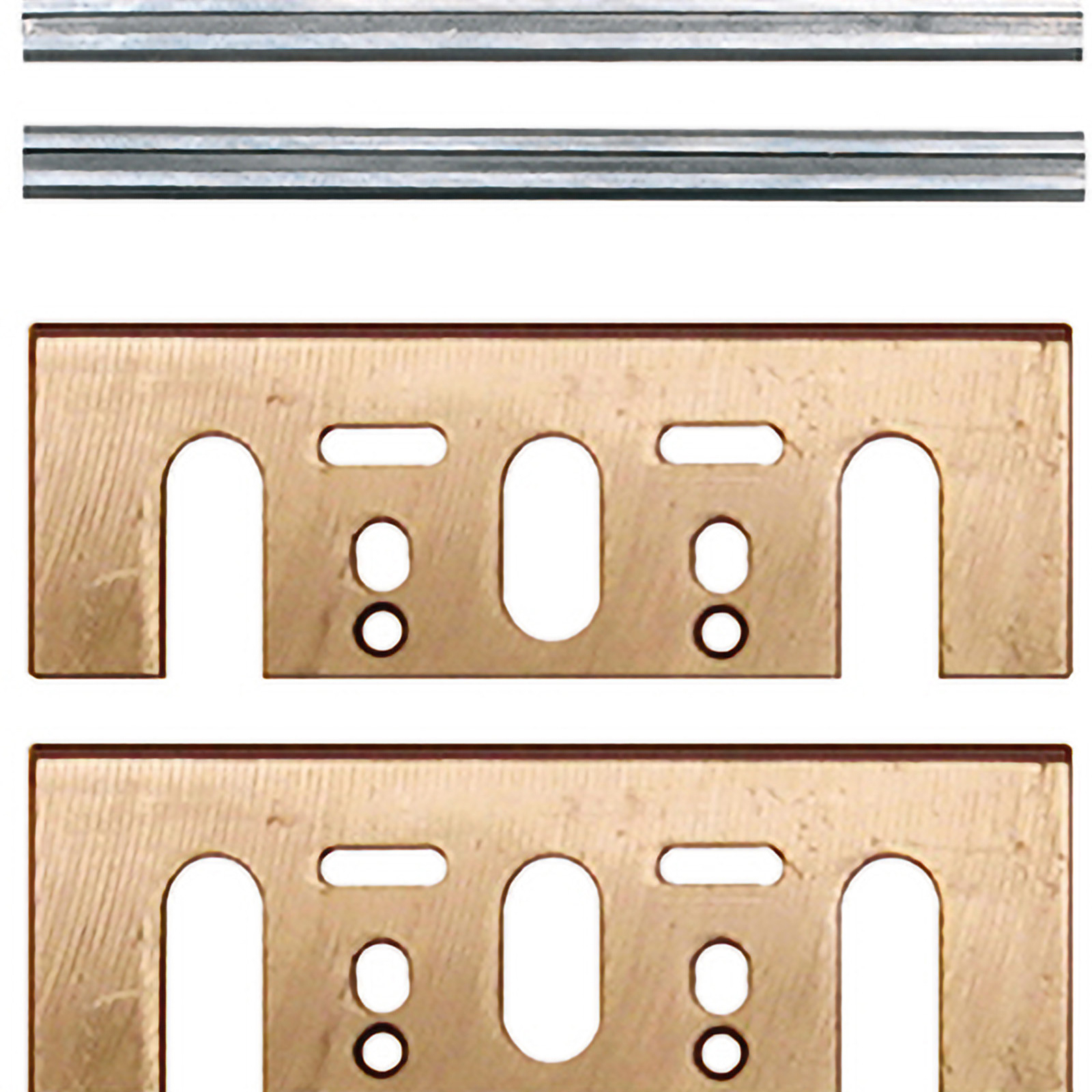 Makita 2x Wendemesser HM 82 mm inkl. Druckplatten - D-07951