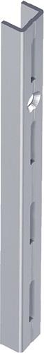 ELEMENT SYSTEM Wandschiene L.500 mm weiß Stahl einreihige Lochung - 10000-00000