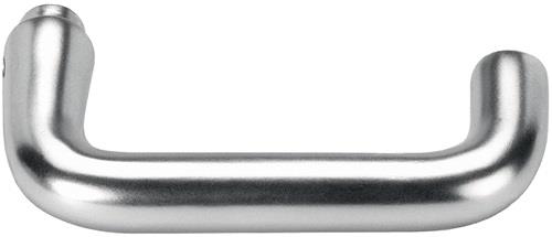 AMF Türdrücker-Lochteil 475L LM. F1/naturf. Schlosskästen ger. VK 8mm - 15503