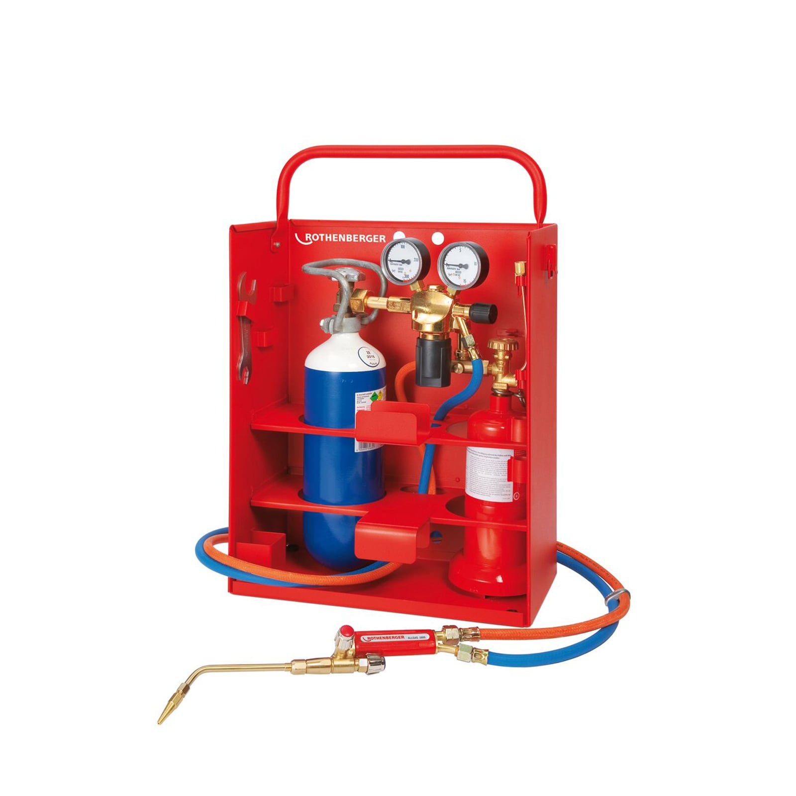 ROTHENBERGER ALLGAS 2000 PS 0,5/2 Compact Set, 22-teilig - 35655