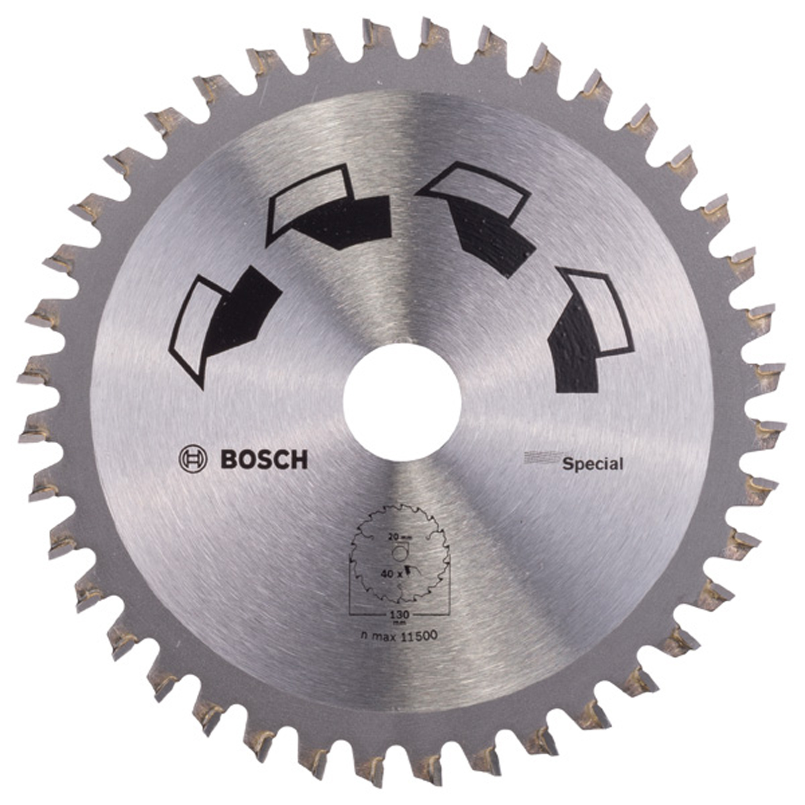Bosch Kreissägeblatt SPECIAL D= 130 mm Bohrung= 20 mm Z= 40 - 2609256884