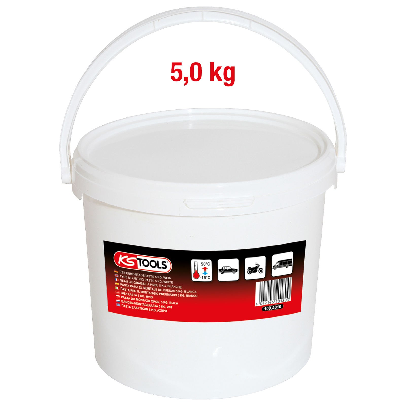 KS TOOLS Reifenmontagepaste 5 kg weiß - 100.4010