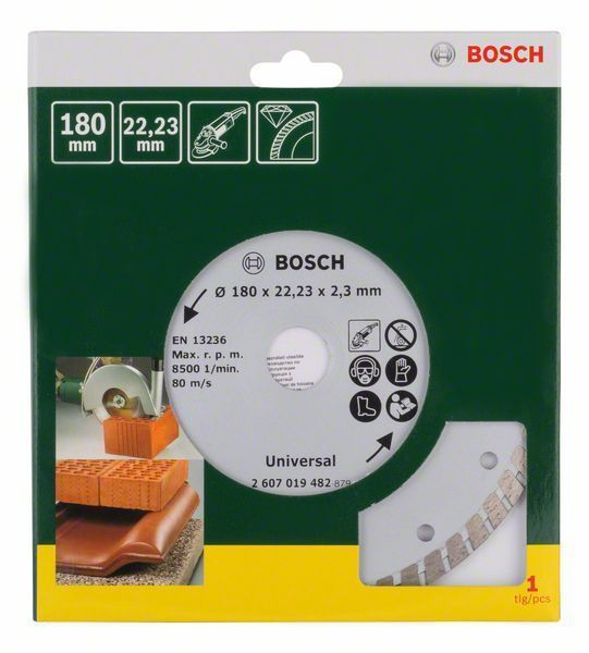 Bosch Diamanttrennscheibe Turbo, Durchmesser: 180 mm - 2607019482