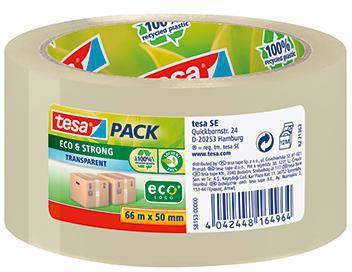 tesa Packband tesapack Eco & Strong 58153-00000 50mmx66m transparent