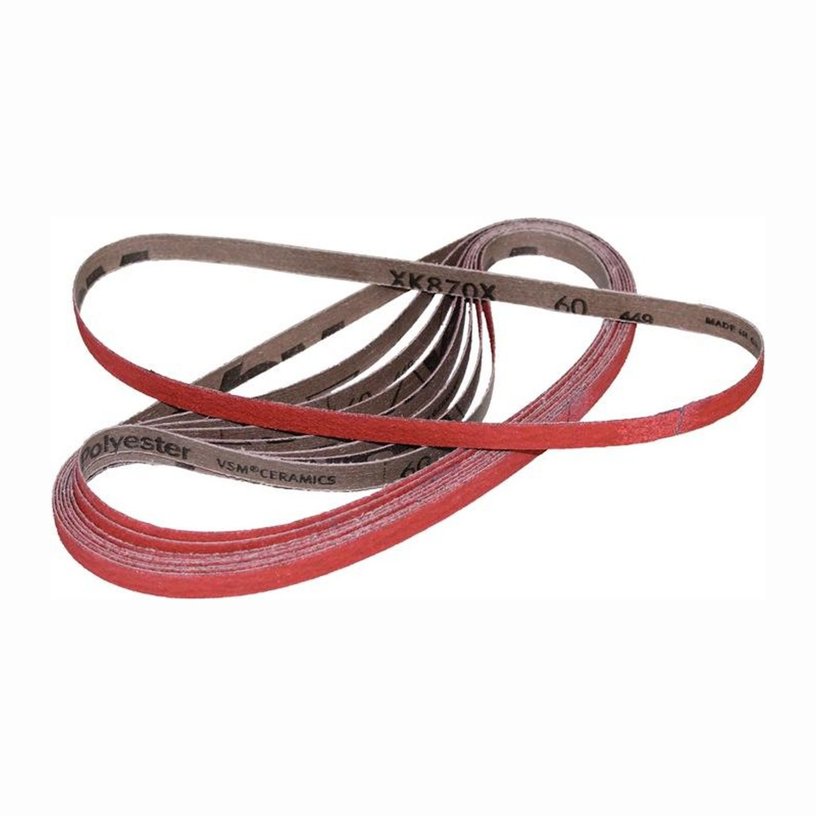 VSM 20x Schleifband XK870F Länge 760 mm Breite 40 mm