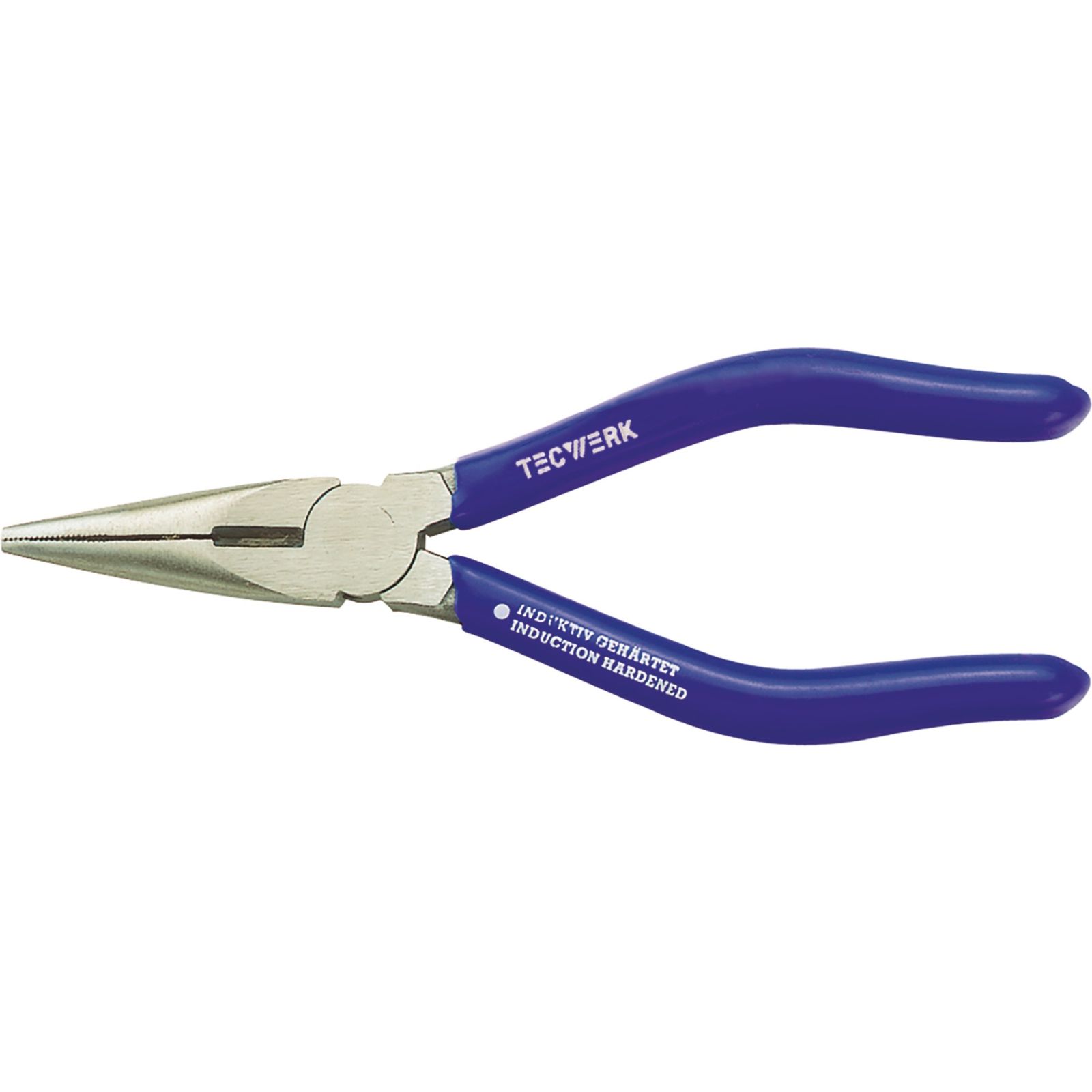 Flachrundzange L.160mm flach-rund ger.pol.Ku.-Überzug TECWERK