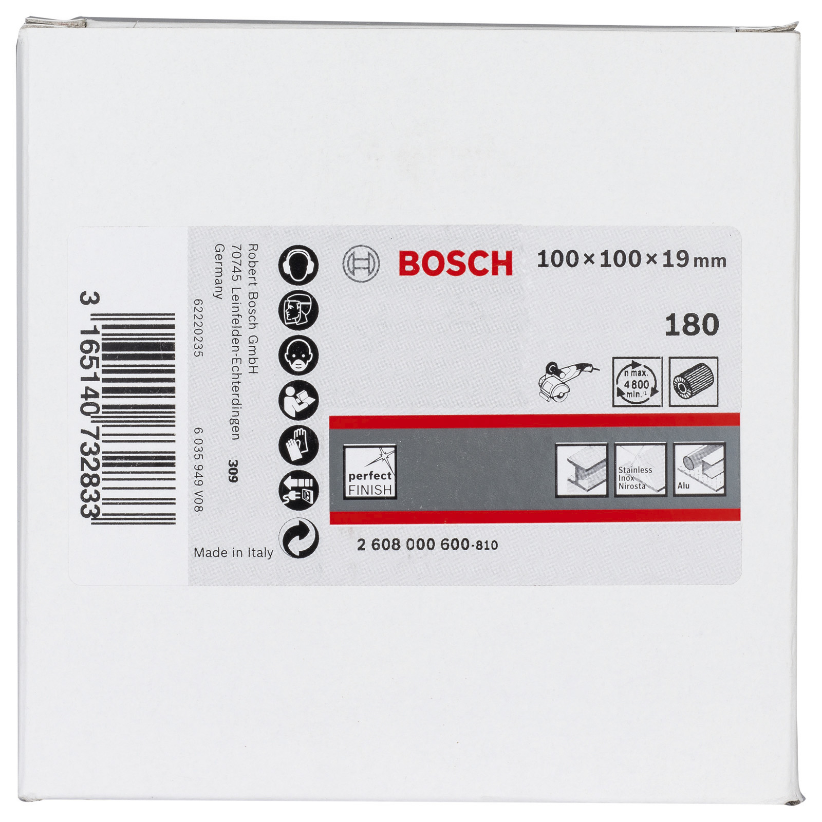 Bosch Lamellenschleifwalze 19 mm K180 100 mm - 2608000600