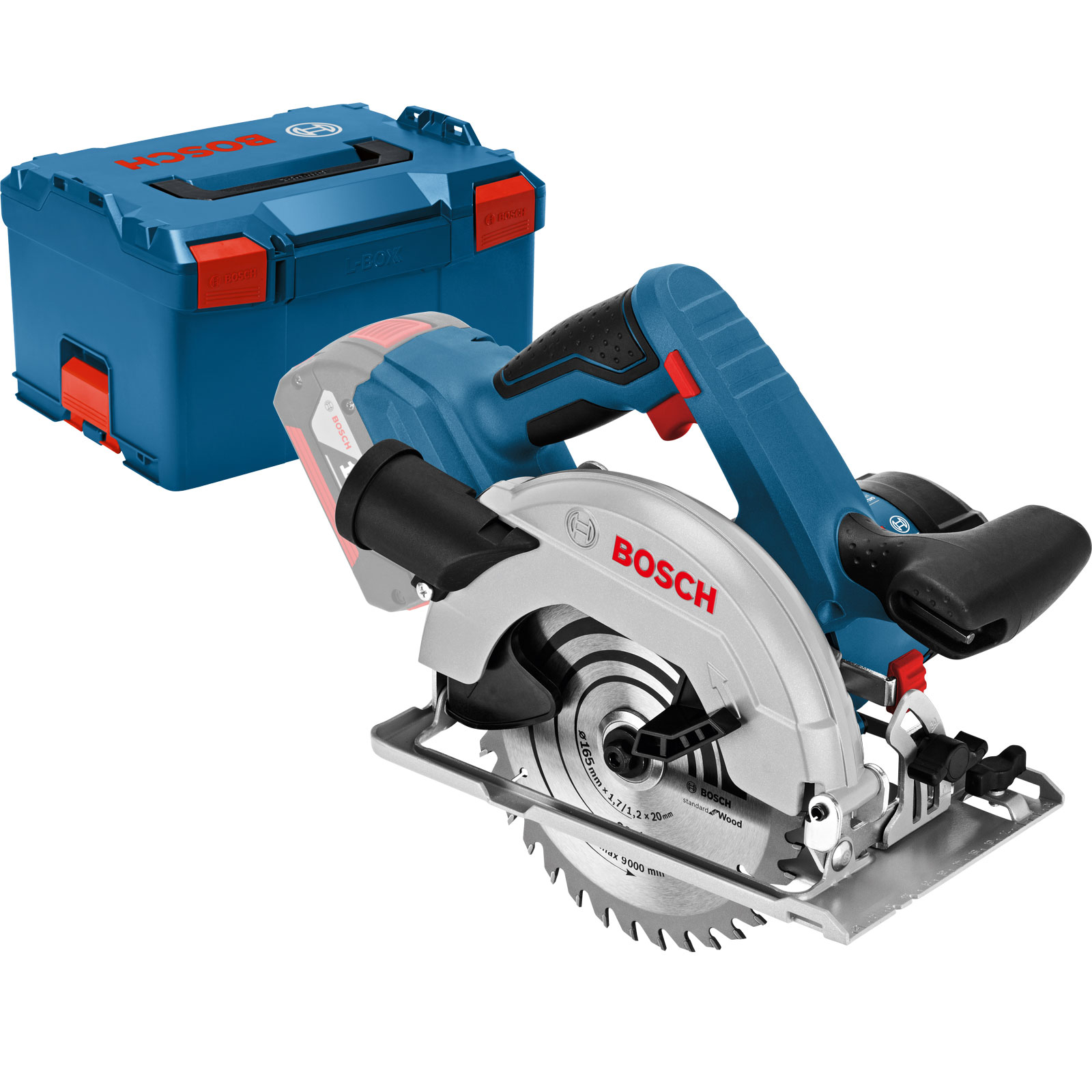 Bosch Akku-Handkreissäge GKS 18V-57 G Ø 165 mm 18V - in L-Boxx clic & go Kreissäge