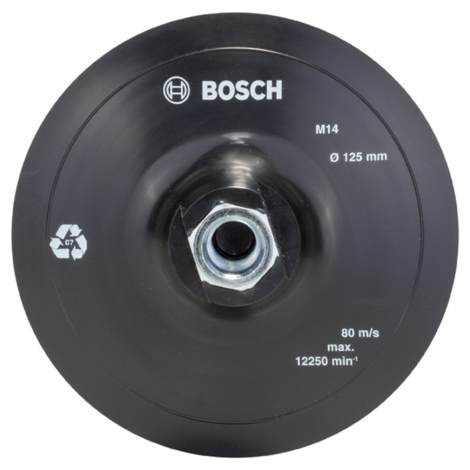 Bosch Gummischleifplatte für Winkelschleifer Klettverschlusssystem 125 mm - 2609256272