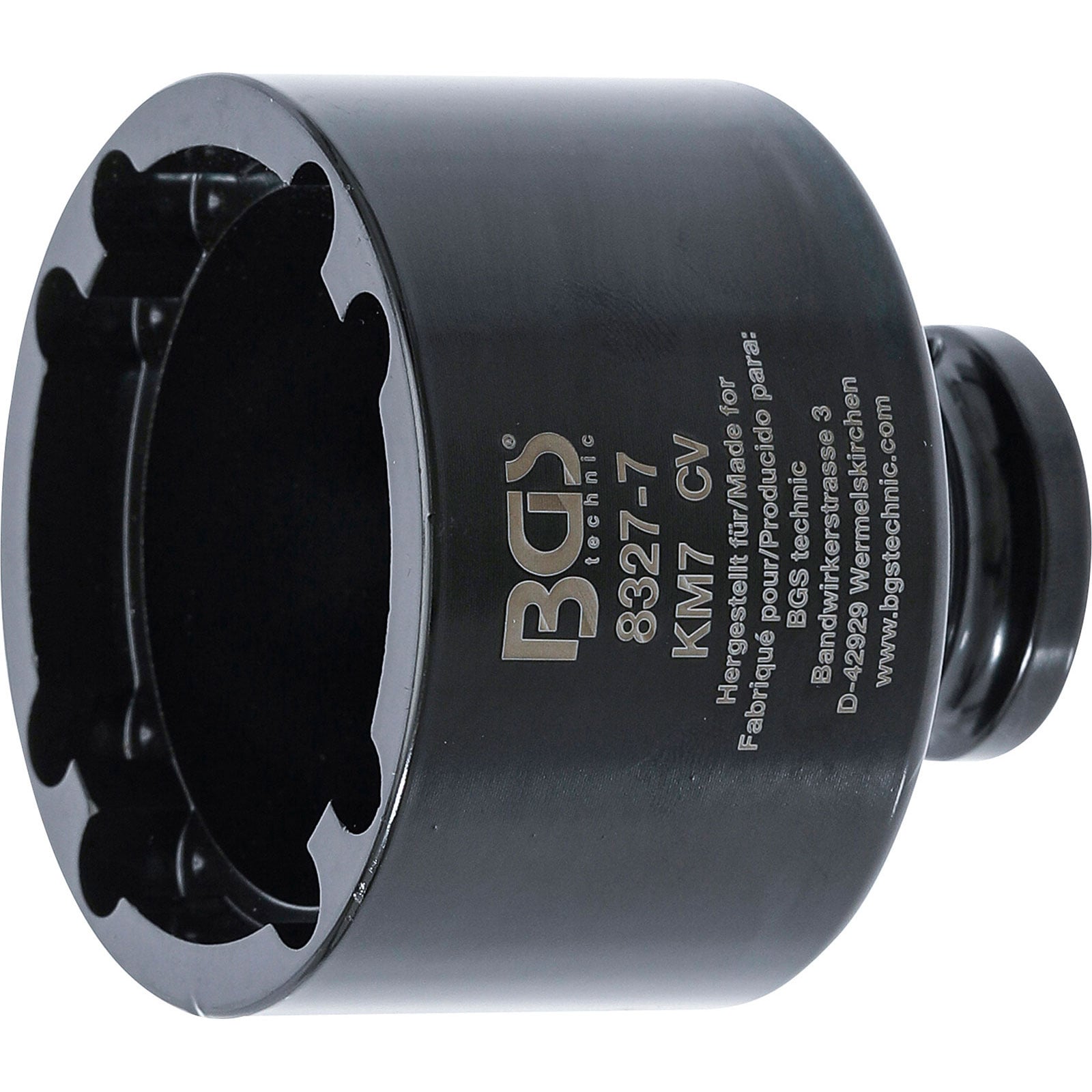 BGS Nutmutternschlüssel Zapfen innen liegend KM7 - 8327-7