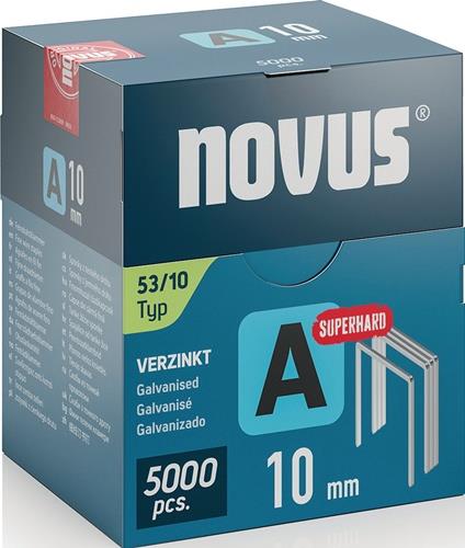 Feindrahtklammer A Typ 53 Klammer-B.11,3mm 10mm 0,75mm superhart 5000 St.NOVUS