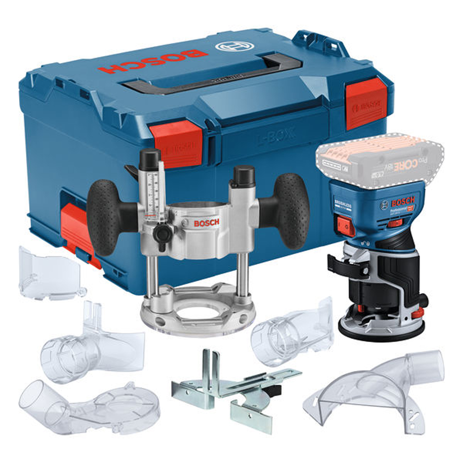 Bosch Akku-Kantenfräse GKF 18V-8 Solo in L-Boxx 238 - 06016C2003