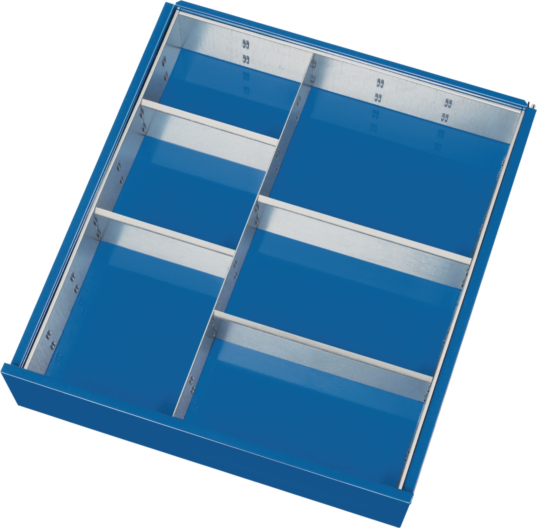 Schubladenunterteilungsmaterial Front-H.60-90mm 1 Trenn- u.4 Steckw.TECWERK