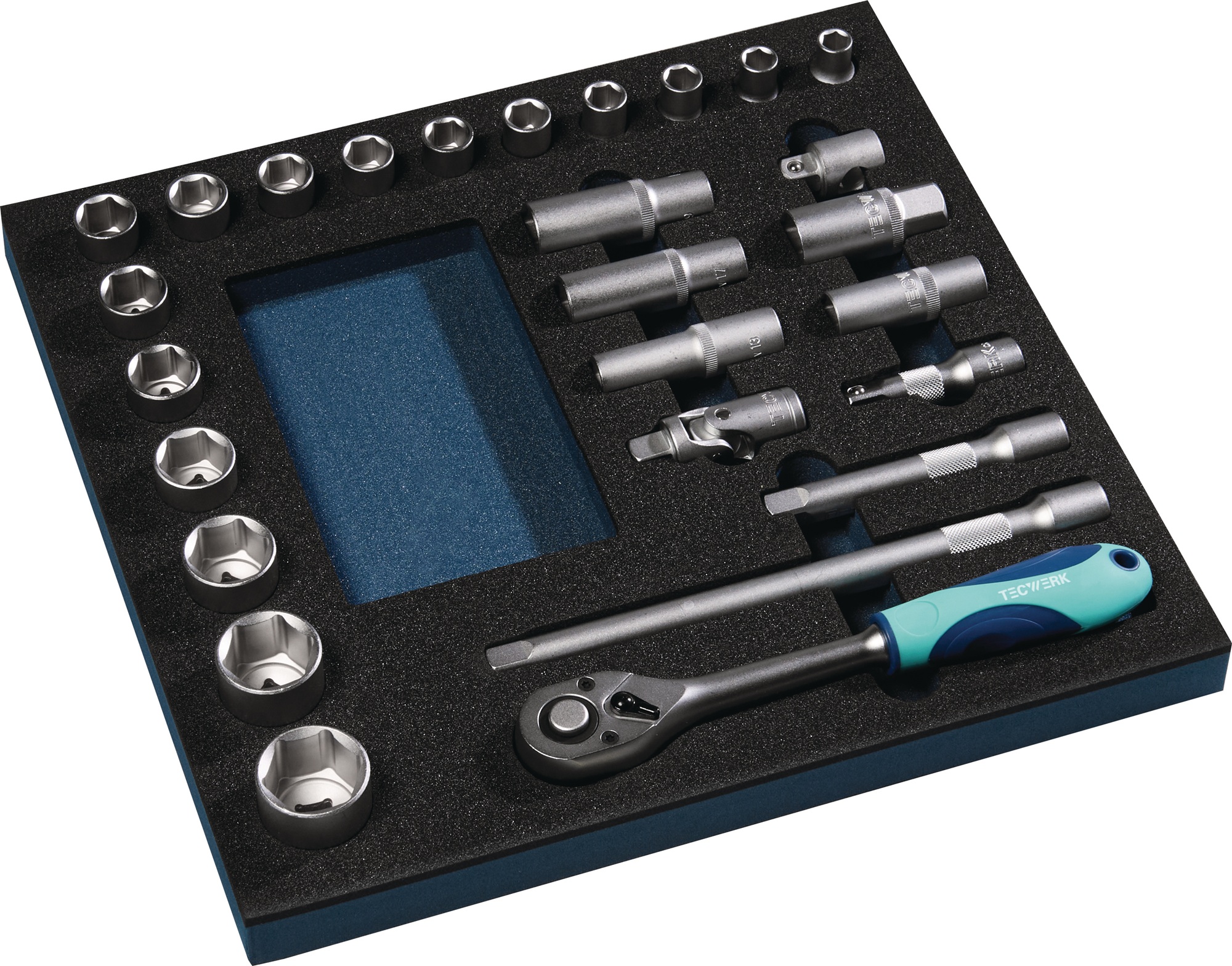 Werkzeugmodul 27-tlg.2/3-Modul Steckschlü.TECWERK