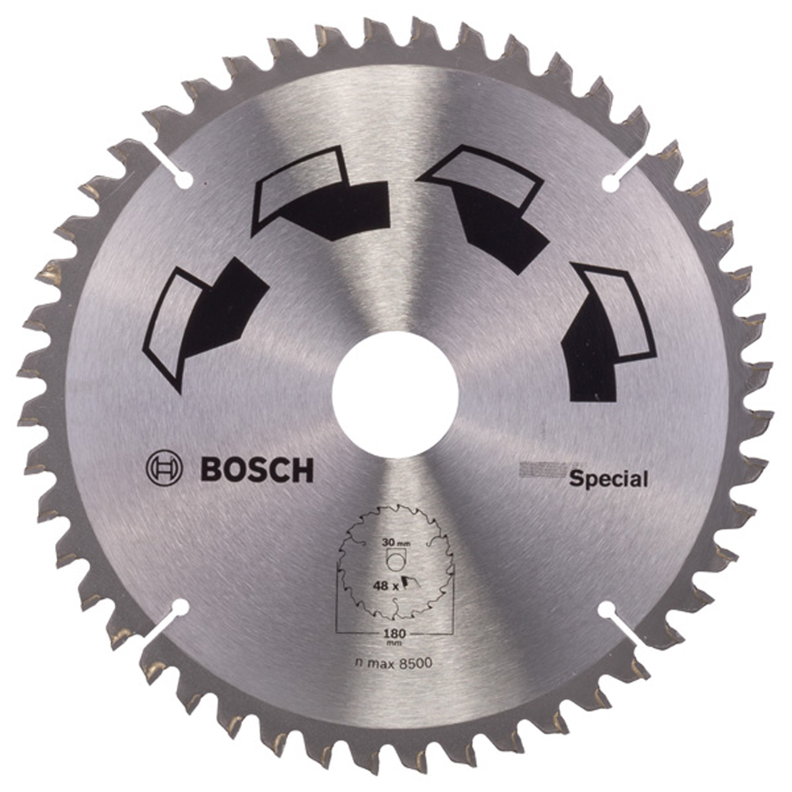 Bosch Kreissägeblatt SPECIAL D= 180 mm Bohrung= 30 mm Z= 48 - 2609256889