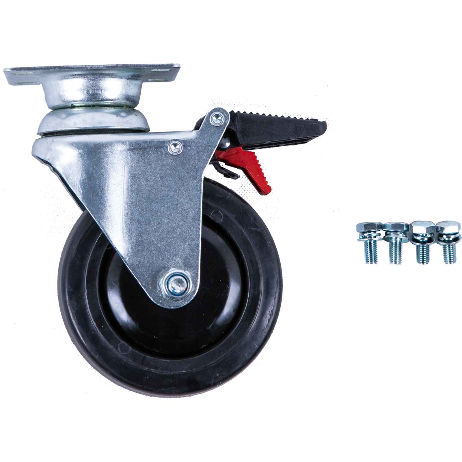 KS TOOLS Lenkrolle mit Bremse zu PERFORMANCEplus Werkstattwagen inkl. Schrauben - 873.5008-R011P