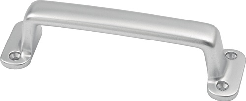 hermeta Handgriff A.30mm L.160mm B.42mm Alu-Guss silberf.elox.Löcher 4 - 4257-01E