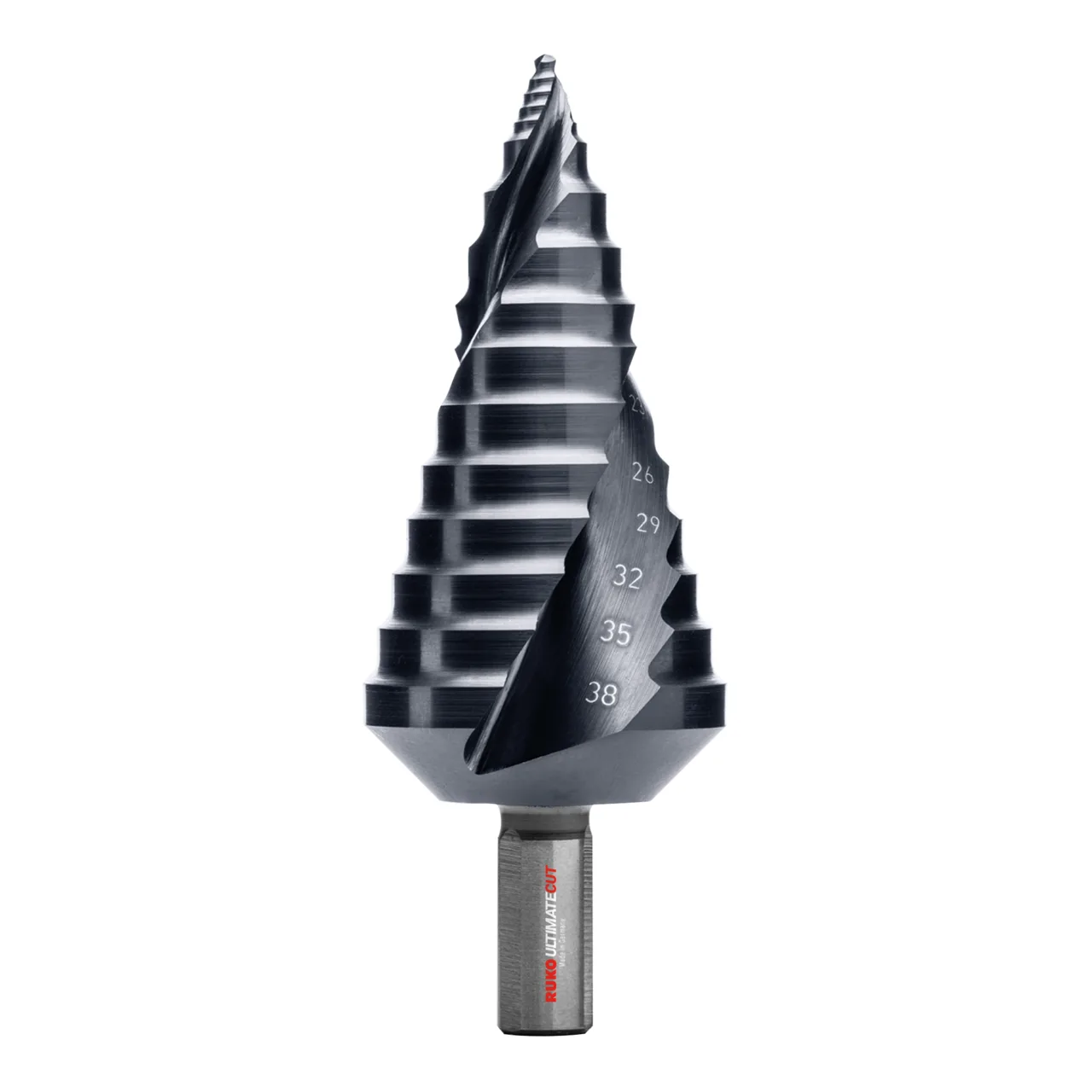RUKO ULTIMATECUT Stufenbohrer HSS-Co 5 RUnaTEC mit FLOWSTEP® Spitze Gr. 3 - 101653EP