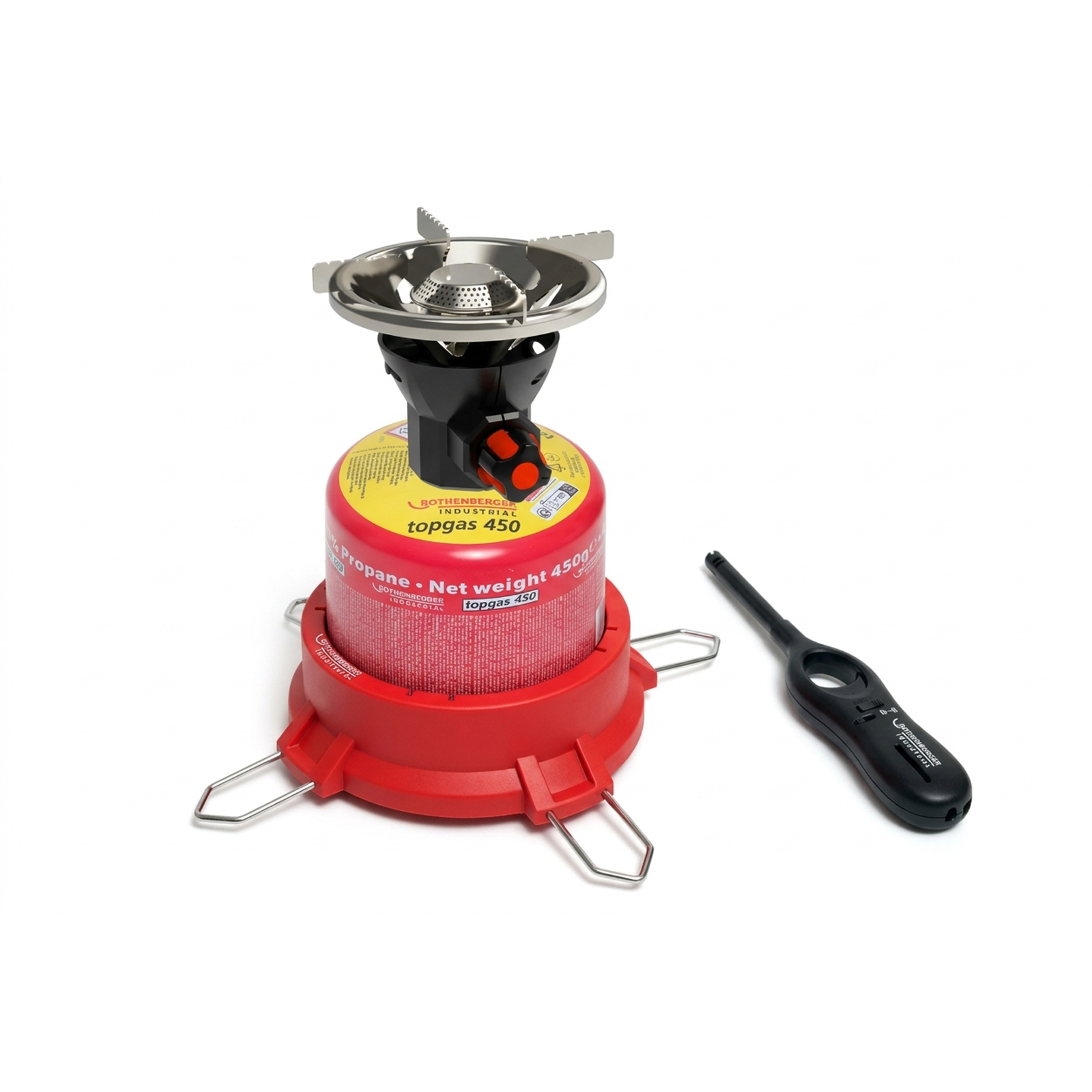 ROTHENBERGER Industrial RoCook RS 450 Set mit 1x Anzünder, Standfuß & TopGas 740 ml  - 1500005972