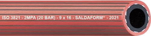 Acetylenschlauch SALDAFORM®/ROT ID 8mm Wandst.3,5mm AD 15,0mm