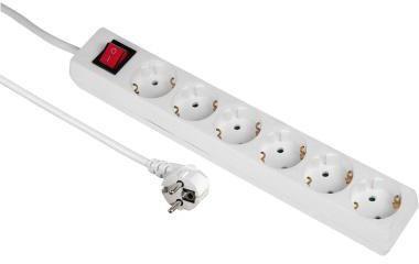 Hama Steckdosenleiste 00108833 6fach Schalter 5m ws