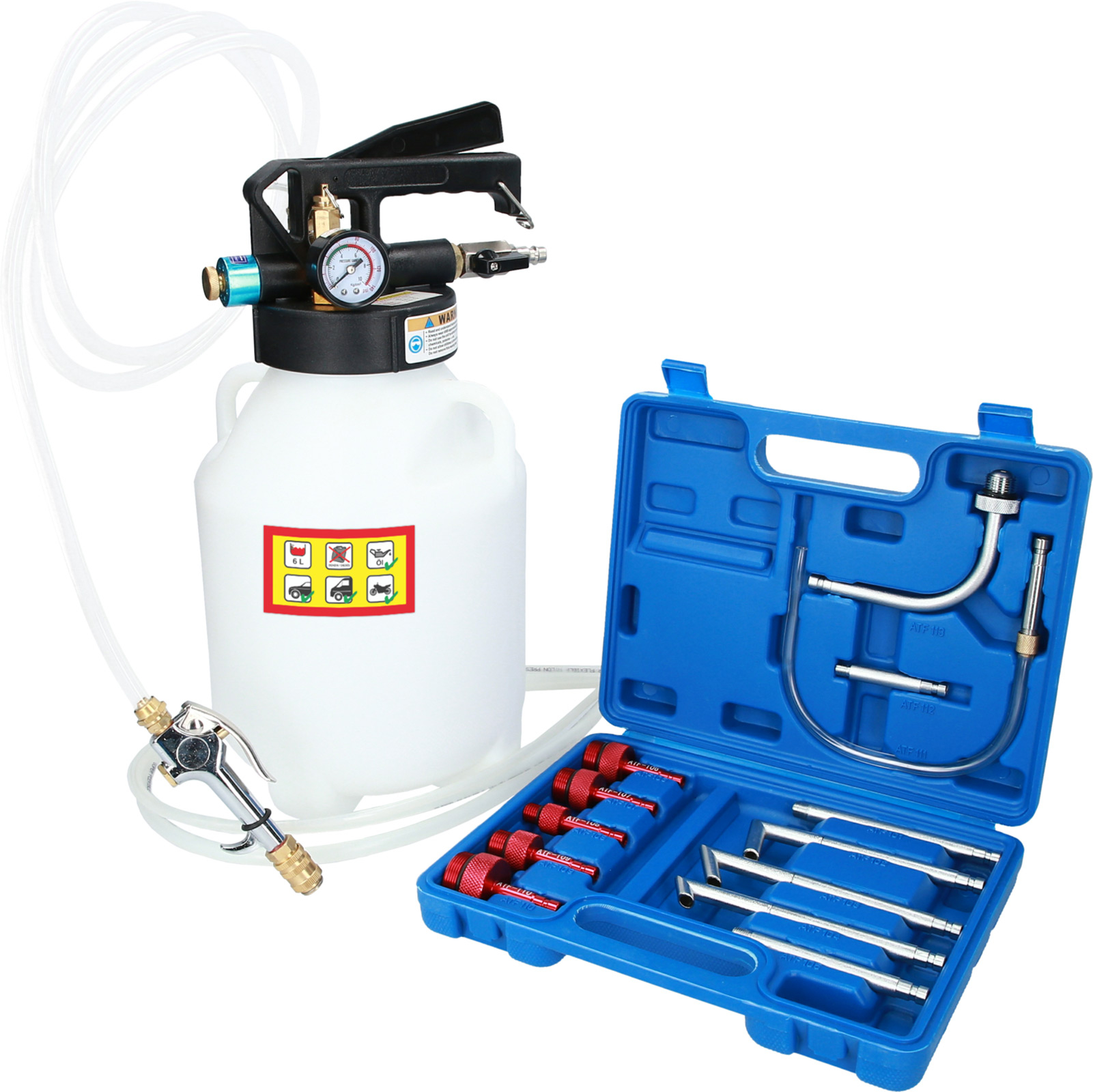 BRILLIANT TOOLS Getriebeöl-Füllgerät mit Adapter - BT621000