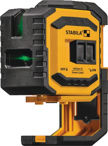 STABILA Kreuzlinien-Lotlaser LAX 300G 30m ± 0,3 mm/m - 19033