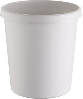 helit Papierkorb H6105882 18l rund Kunststoff lichtgrau
