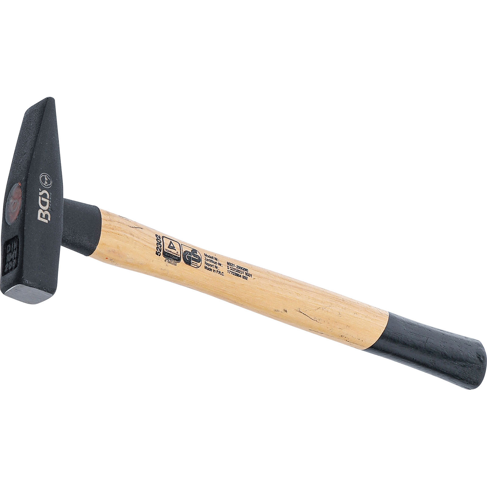 BGS Schlosserhammer Hickory-Stiel DIN 1041 200 g - 52302