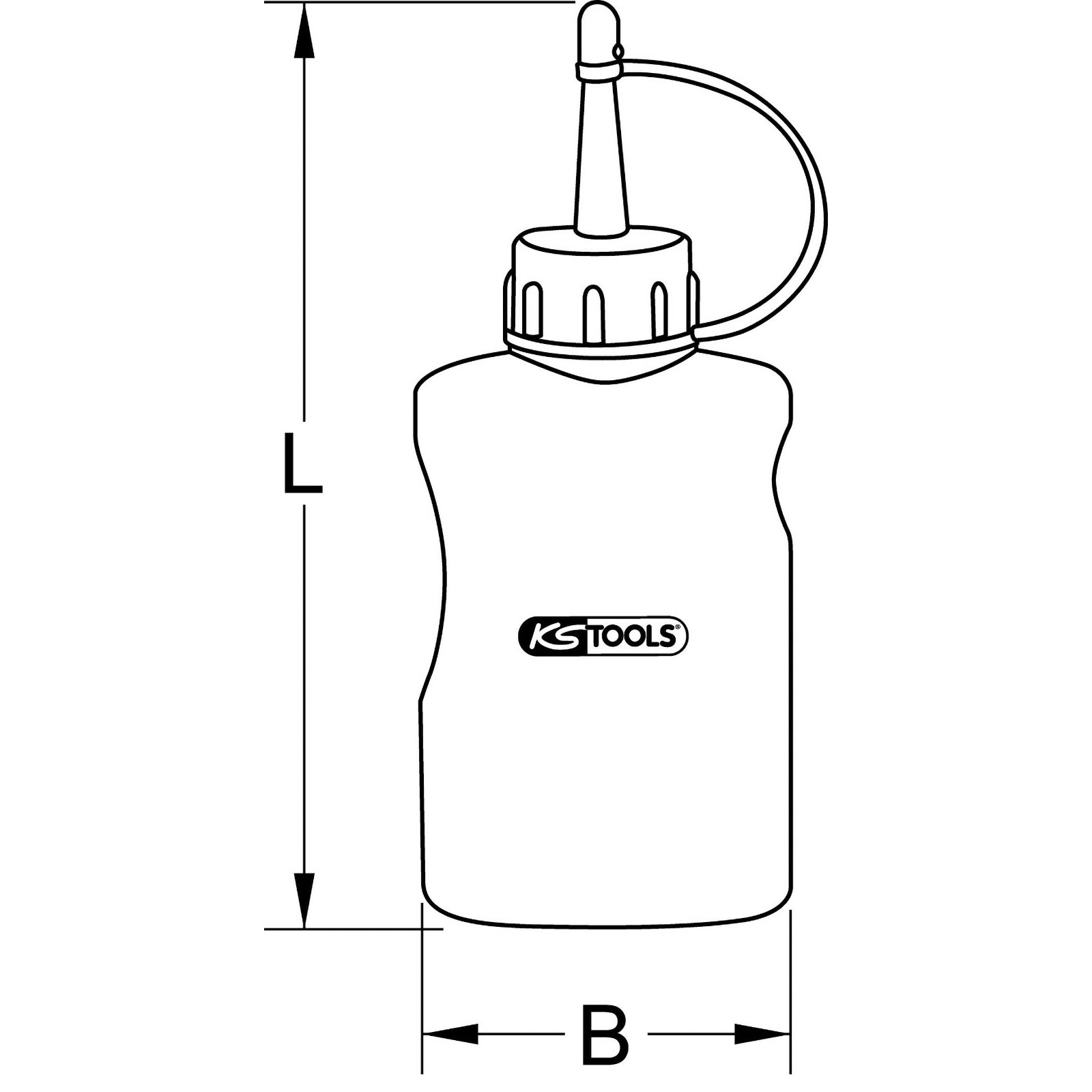 KS TOOLS Druckluftwerkzeug-Öl 1000ml - 515.3362