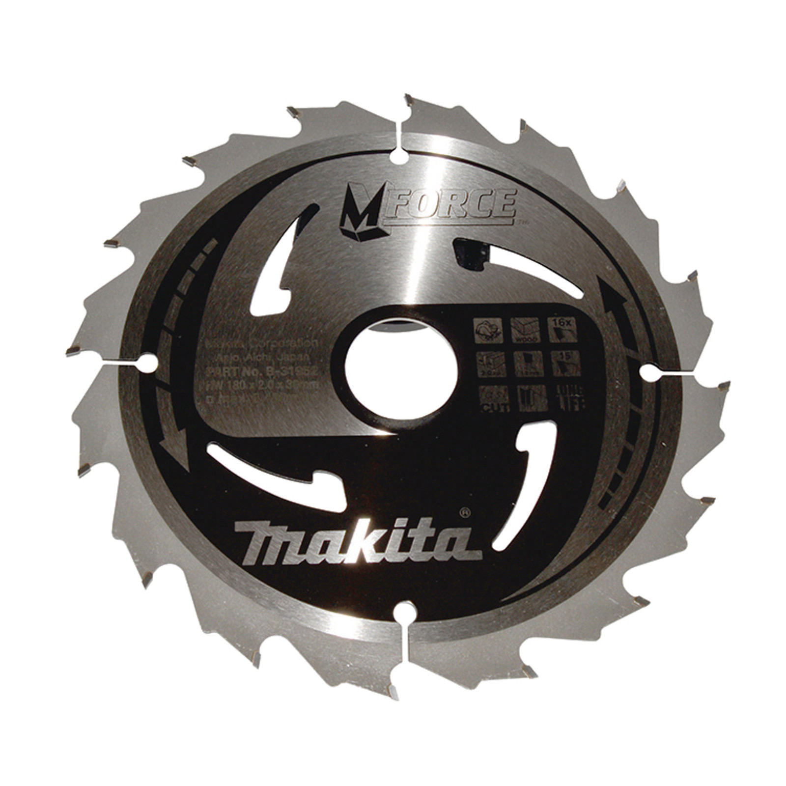 Makita M-FORCE Sägeblatt 180x30x16Z - B-31952