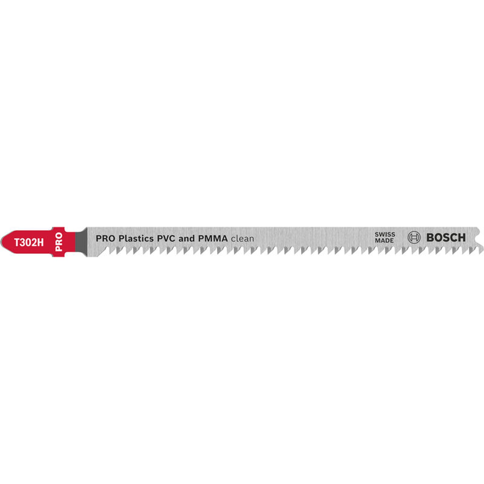Bosch PRO Plastics PVC and PMMA clean T302H Stichsägeblatt 132 mm 5-tlg. - 2608667053