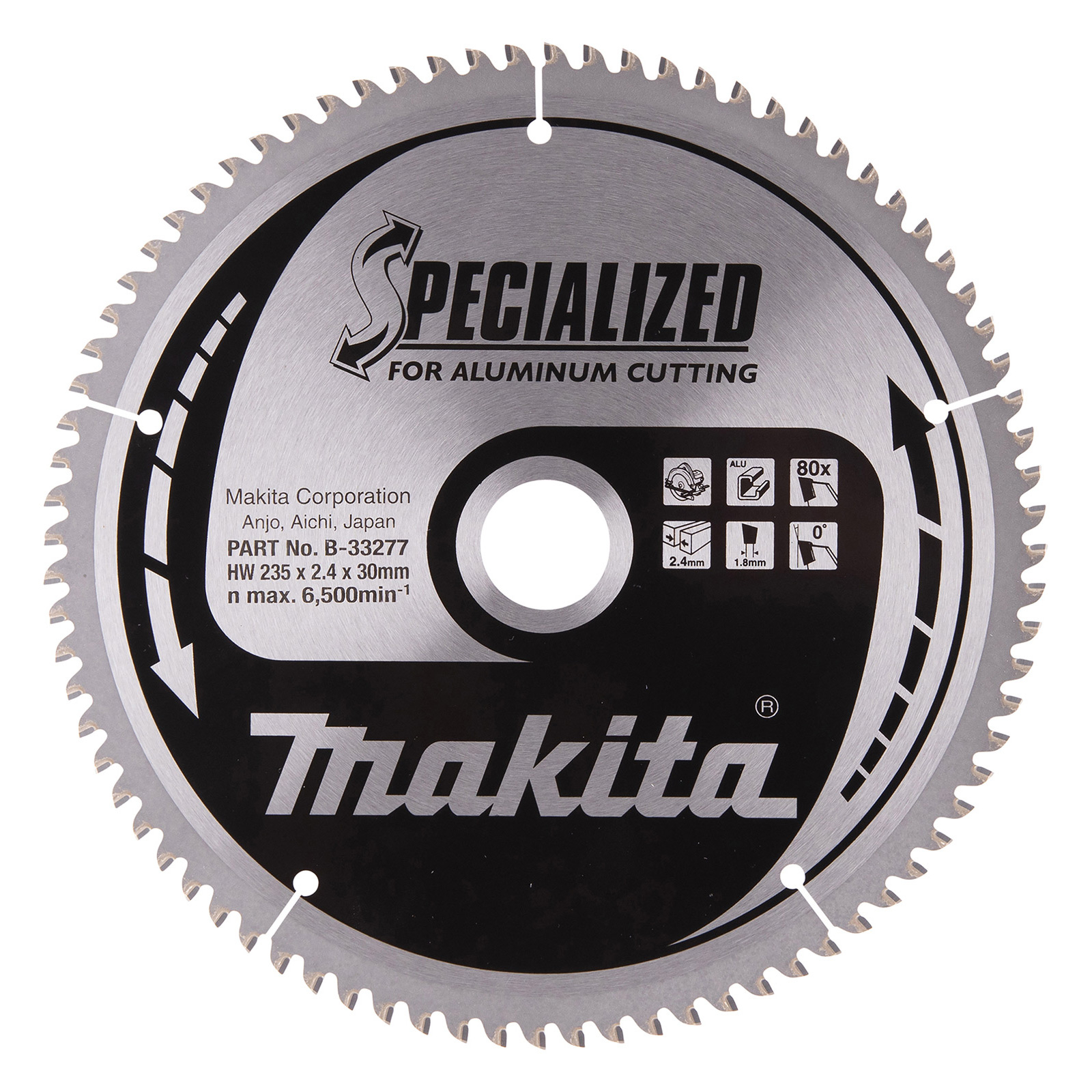 Makita SPECIALIZED Sägeblatt 235x30x80Z - B-33277