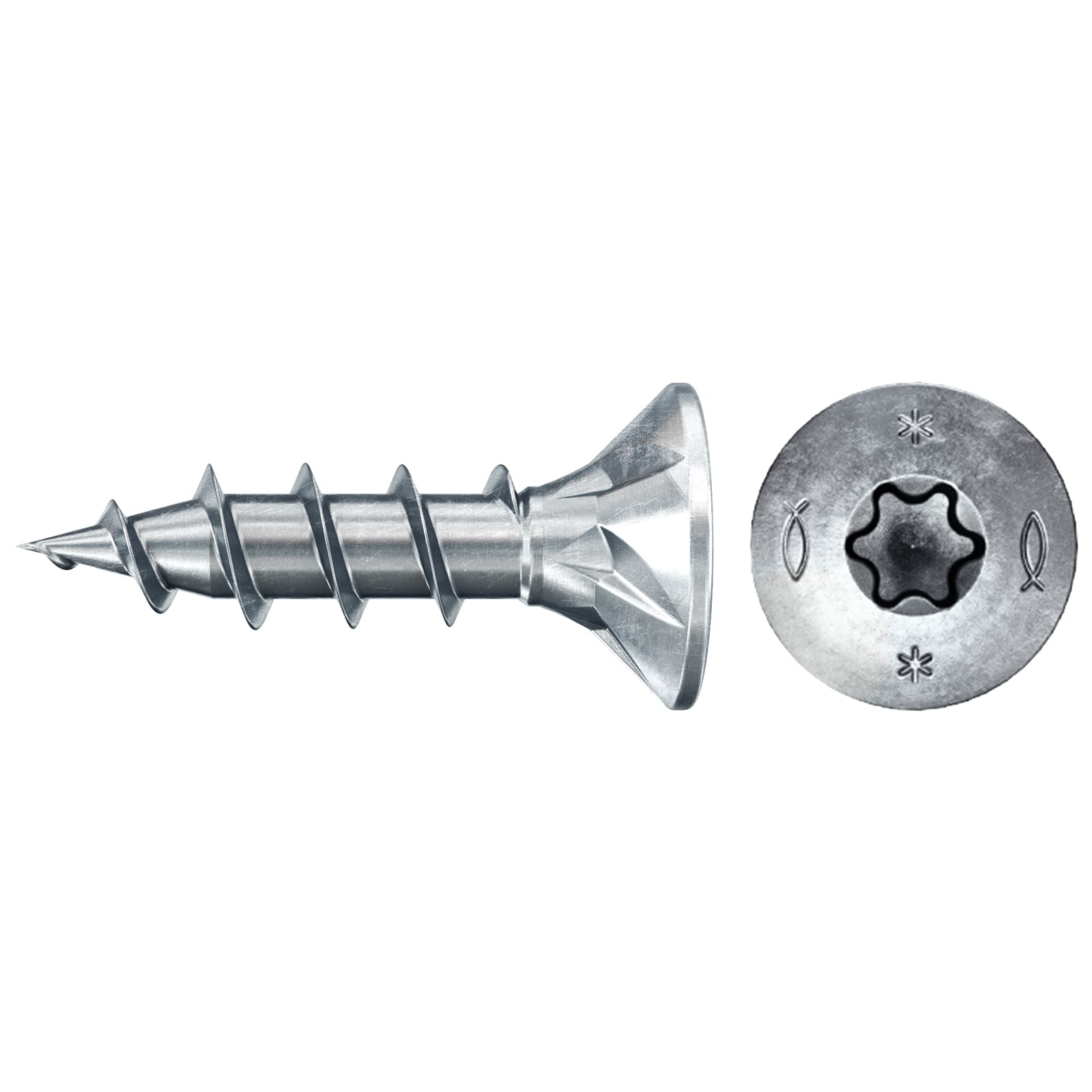 fischer Spanplattenschraube PowerFast FPF II CTF 4,0 x 16 BC 320 Senkkopf Innenstern TX Vollgew. - 577700