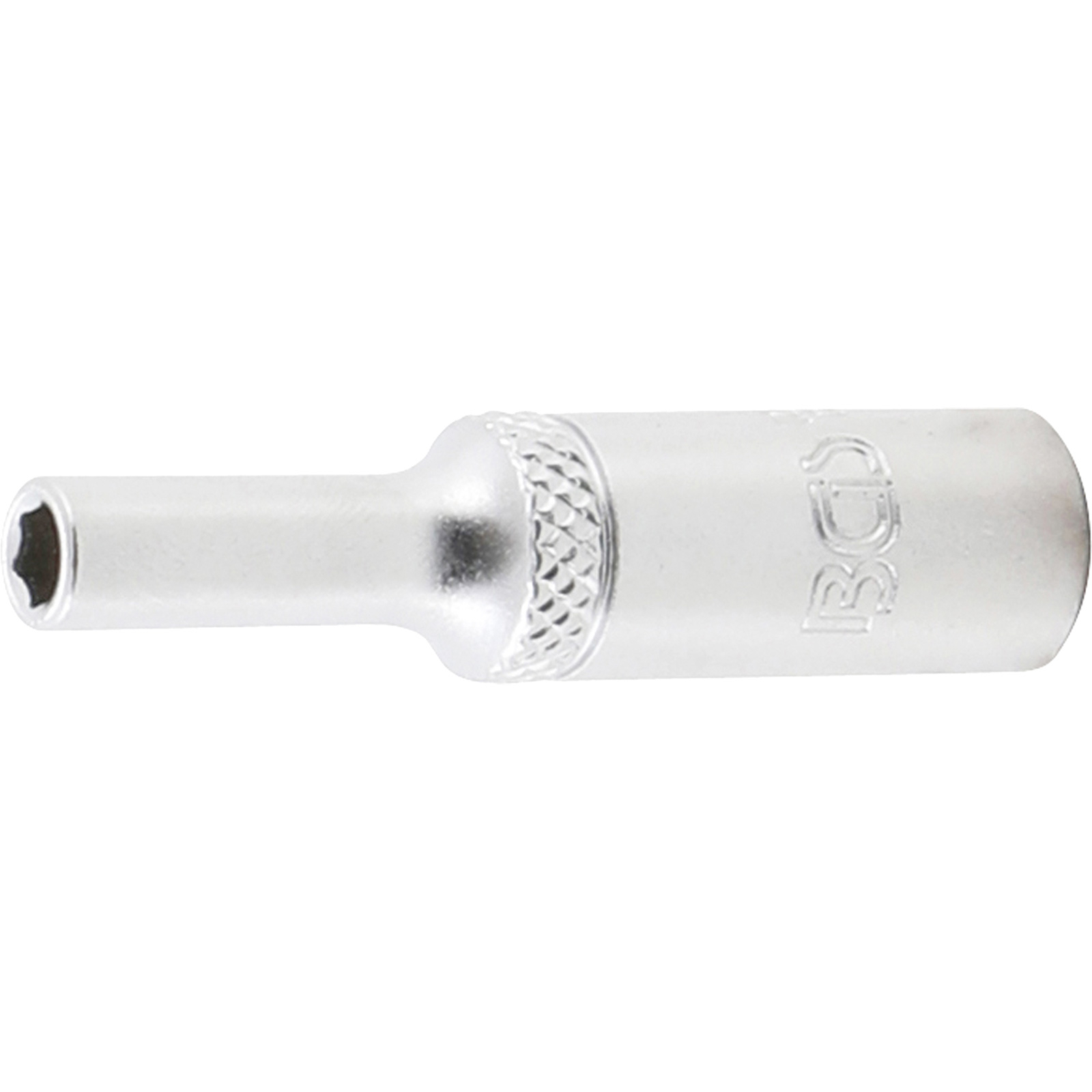 BGS Steckschlüssel-Einsatz Sechskant tief Antrieb Innenvierkant 6,3 mm (1/4") SW 4 mm - 10504